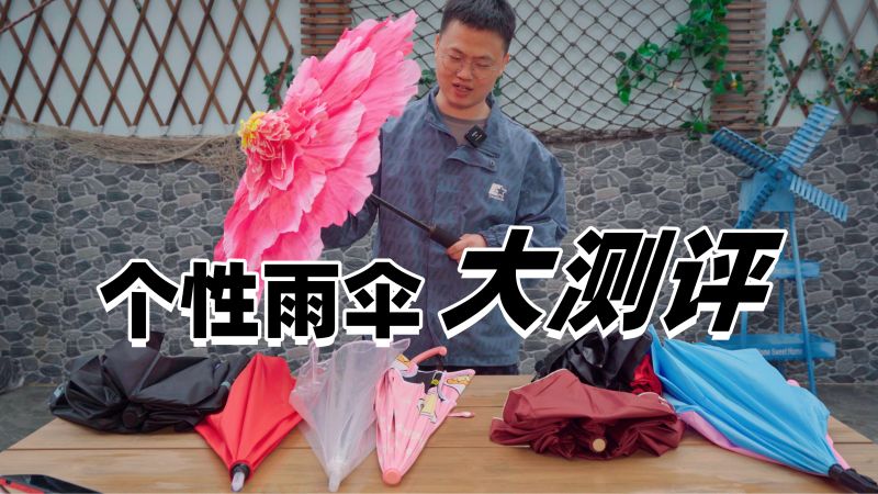 盘点那些个性雨伞，要么带不出门，要么带出门却很偏心,生活,好物推荐,好看视频