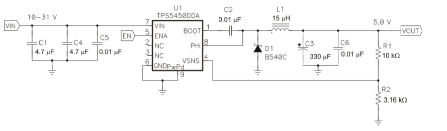 dcdc降压输出5v或3.3v电路设计