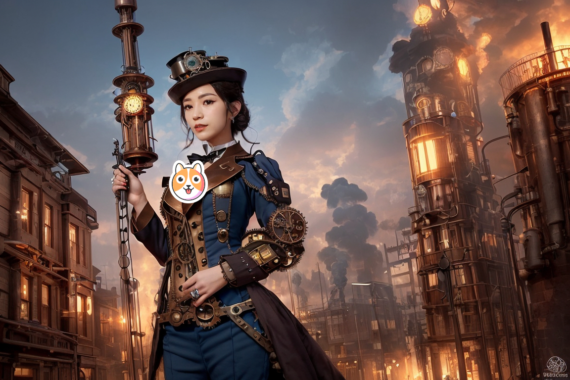 stable diffusion 绘画-蒸汽朋克风格