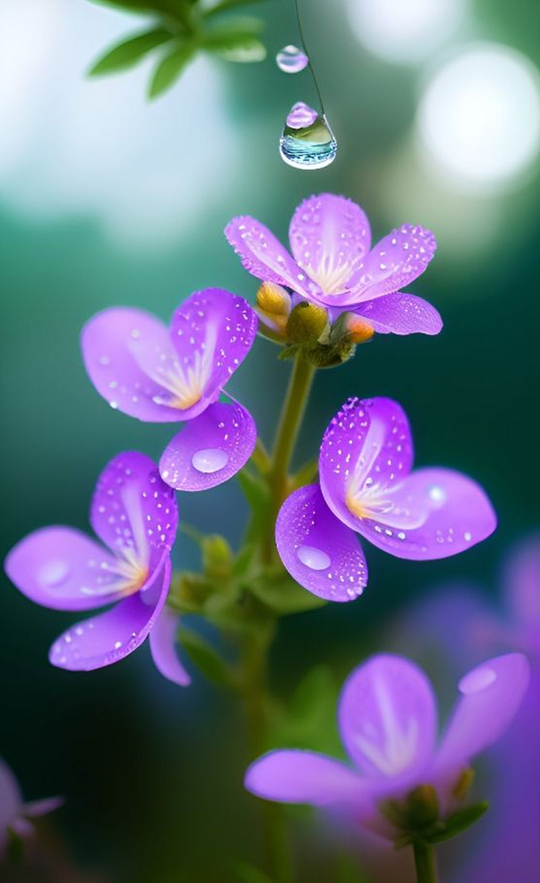 幸运壁纸,花与叶