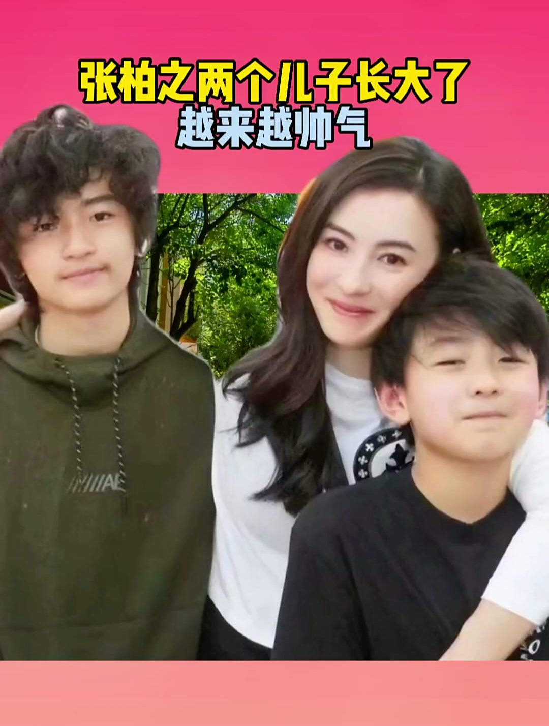 张柏芝分享儿子近况,二儿子谢振南越长越帅,像极年轻时的谢霆锋