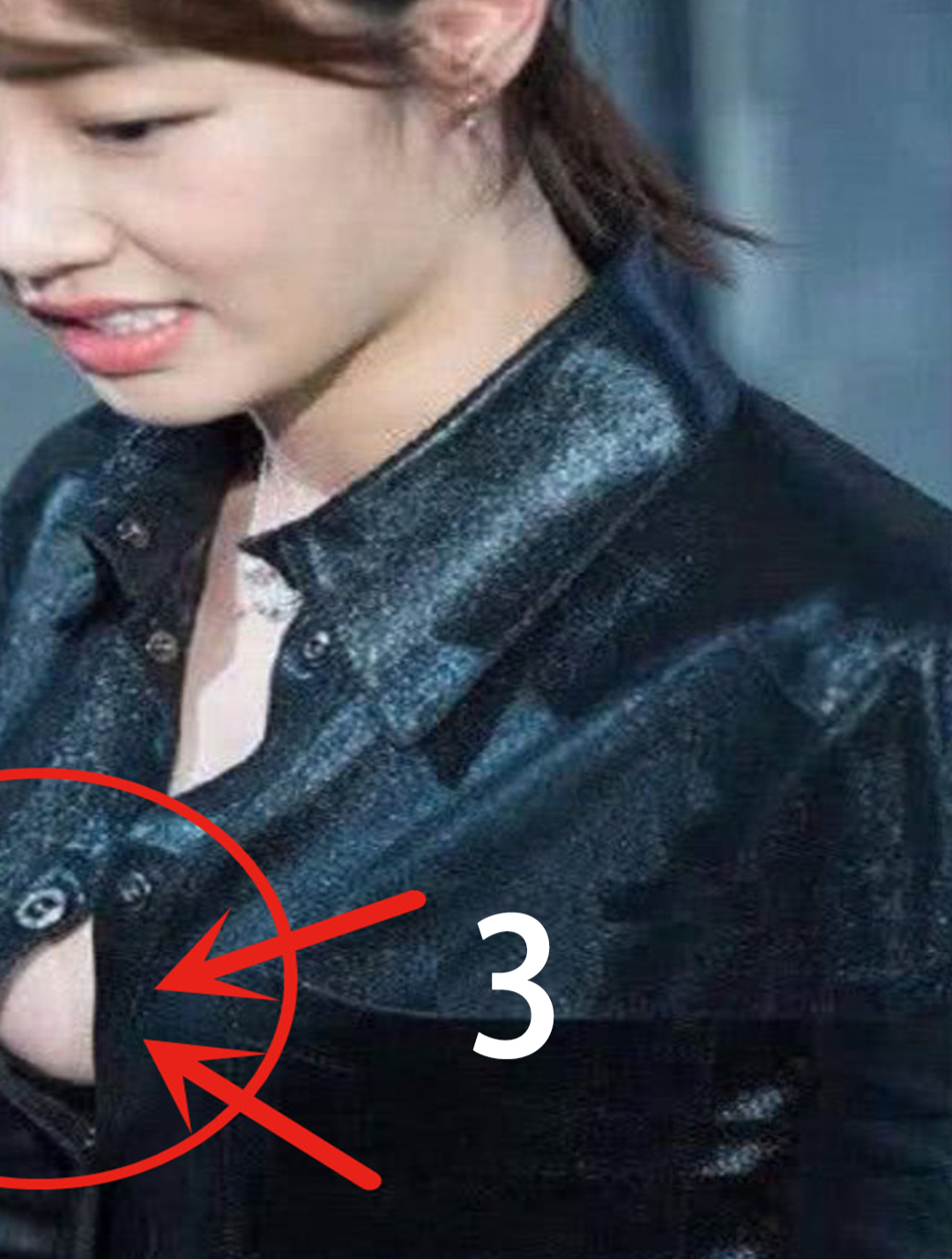 白百何太劲爆了!上围太过丰满挤成一坨,下秒不慎将纽扣撑爆开!