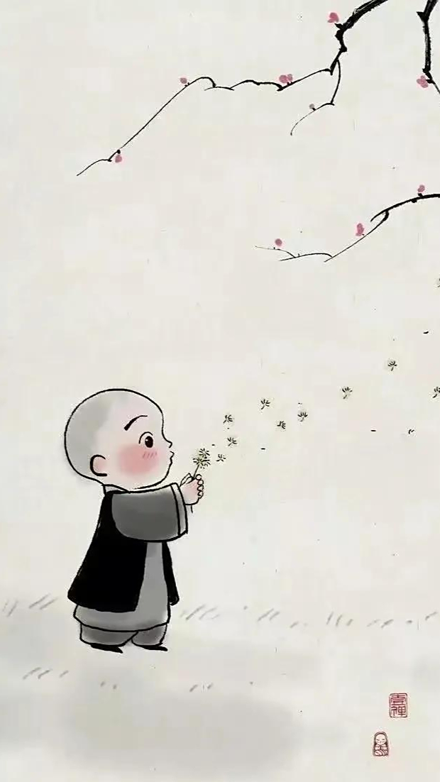 一禅小和尚壁纸,与自己促膝长谈,与孤独握手言欢