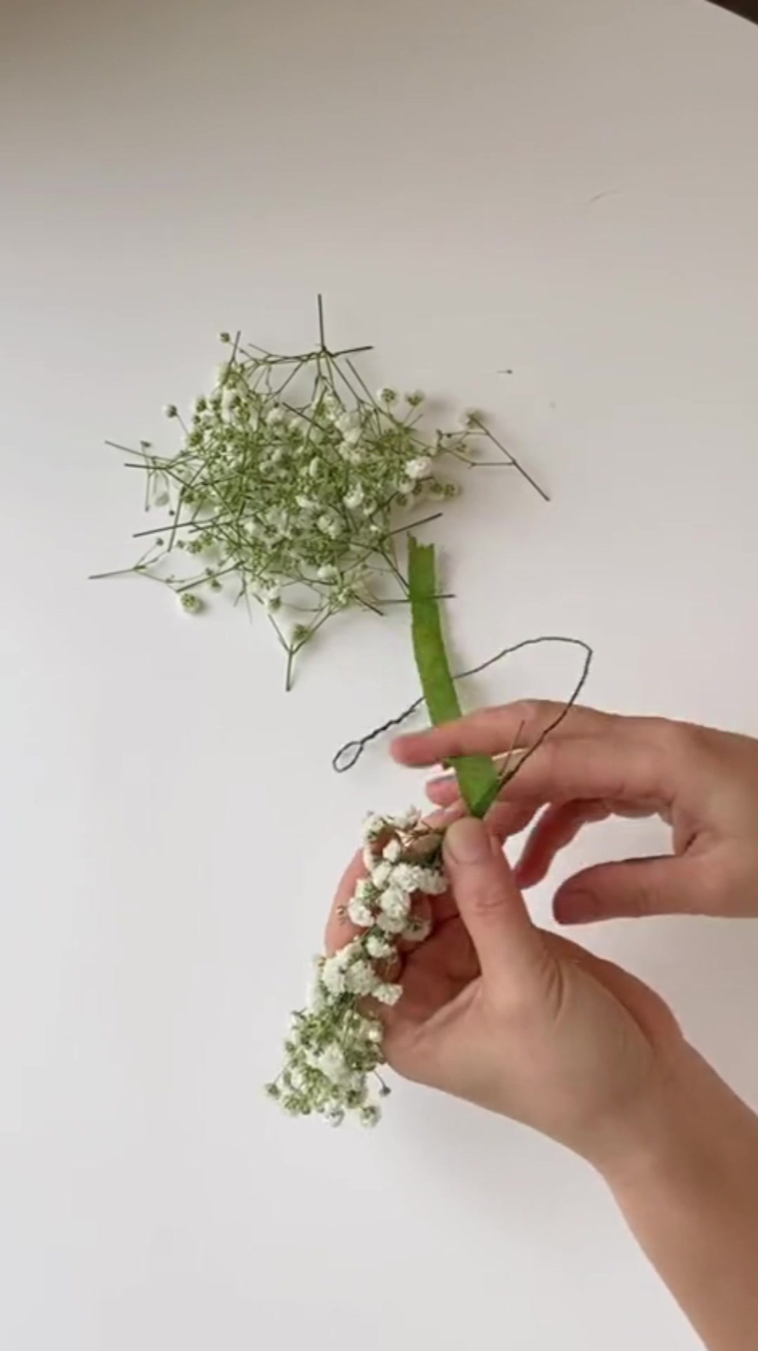 零基础都能学会的满天星花环制作教程