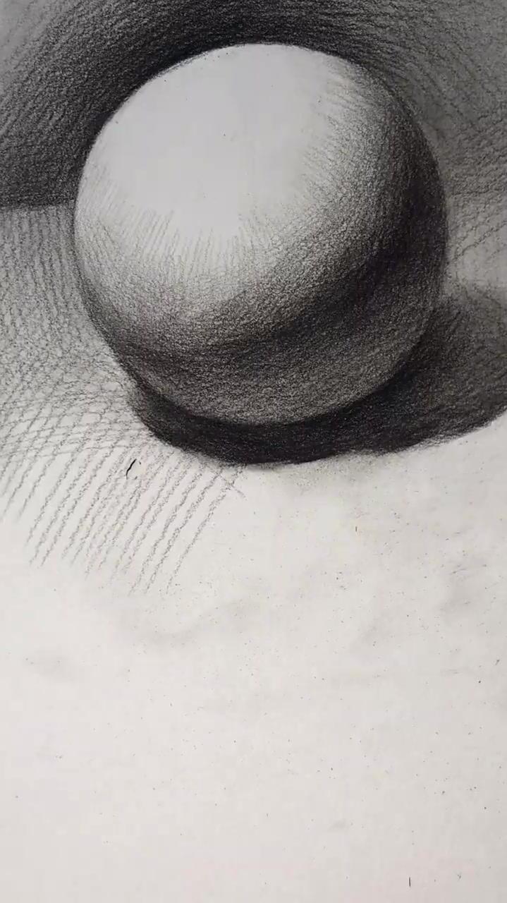 素描基础入门教你画球体明暗素描下