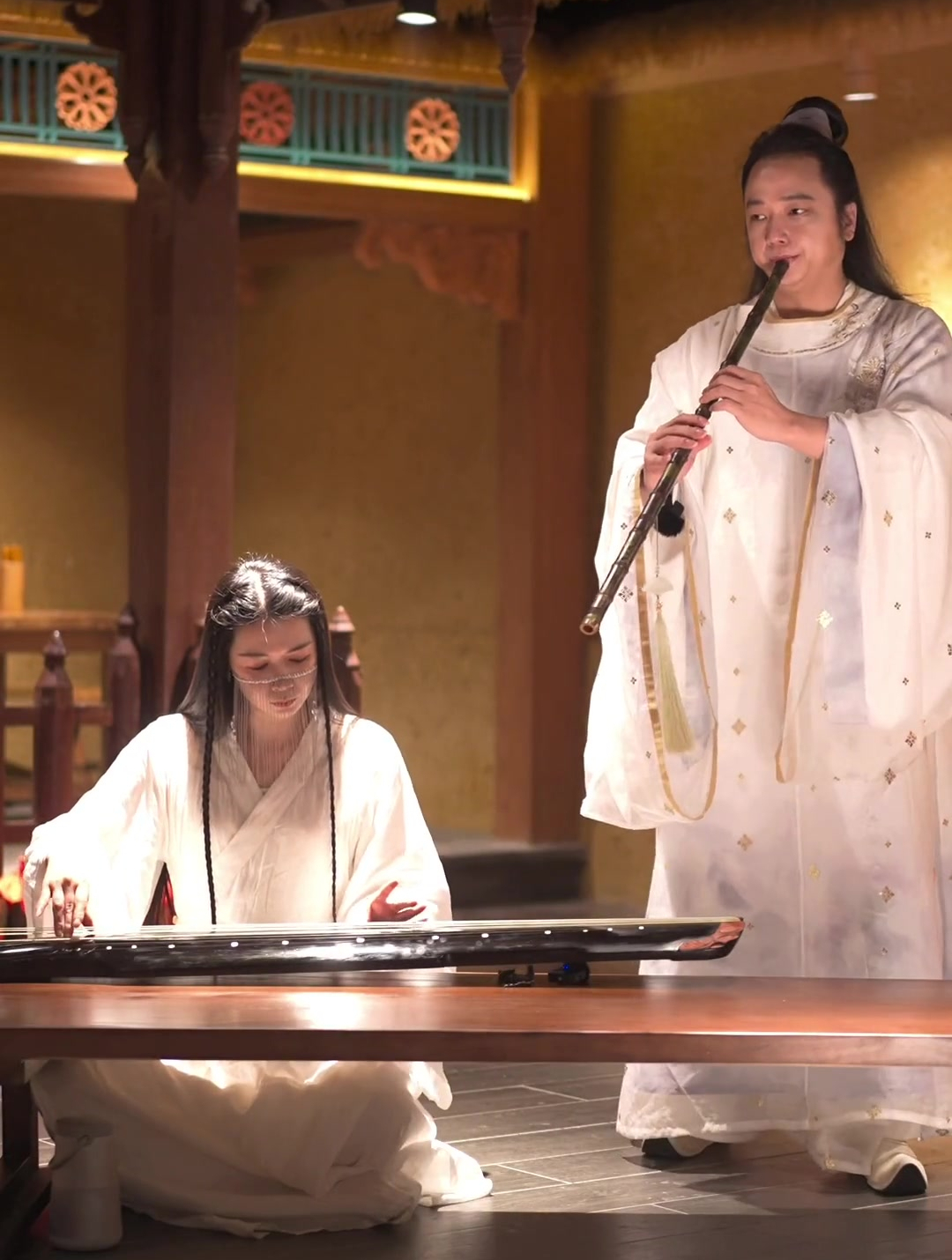 知音少弦断有谁听,琴箫合奏