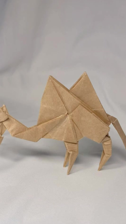 双峰骆驼,我的手工日常,折纸教程