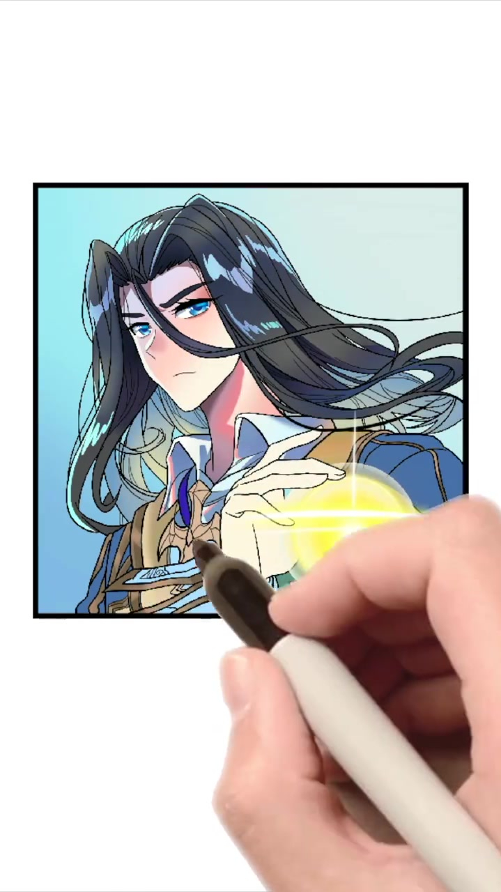 我画的唐三这凌乱的头发格外帅气