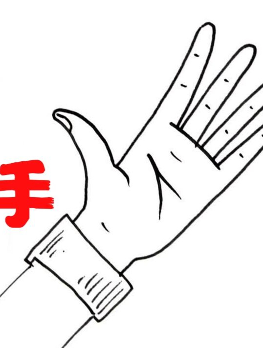 「教你速学简笔画」1分钟画一只手