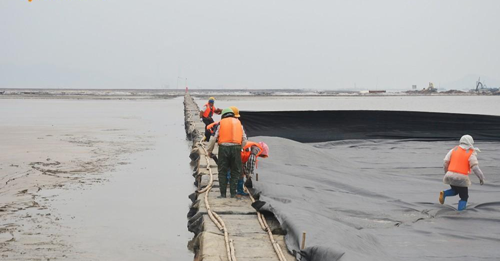 港口码头滩涂区吹填土5米浅层软基处理工程施工流程