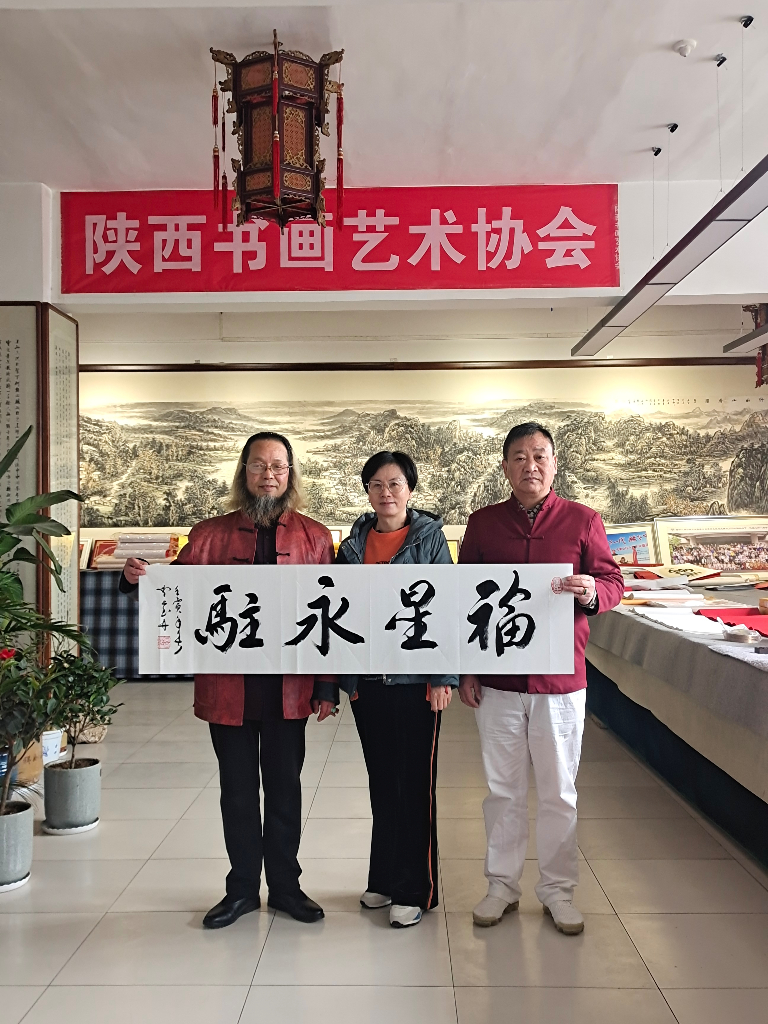 书法家常克洲做客西安华夏平安书画院