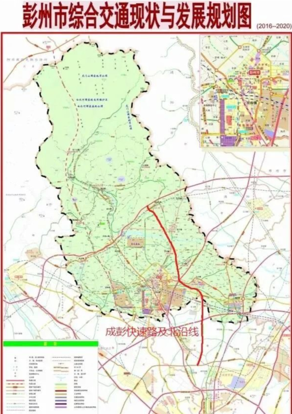 成彭快速通道具体线路图片