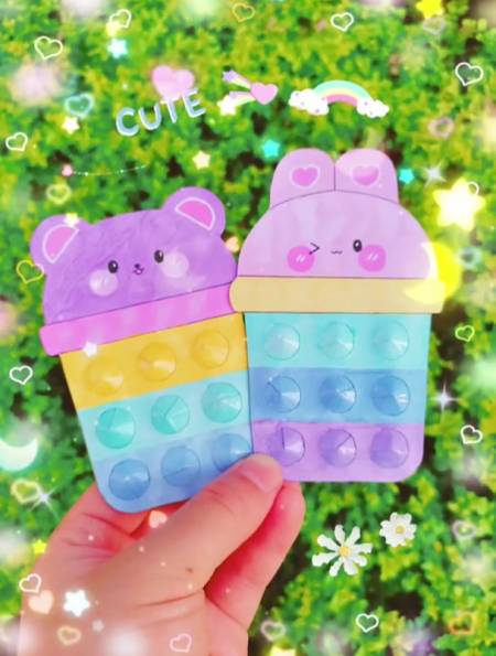 自制奶茶捏捏乐,捏一捏很解压好玩,喊你的闺蜜一起来做吧-度小视