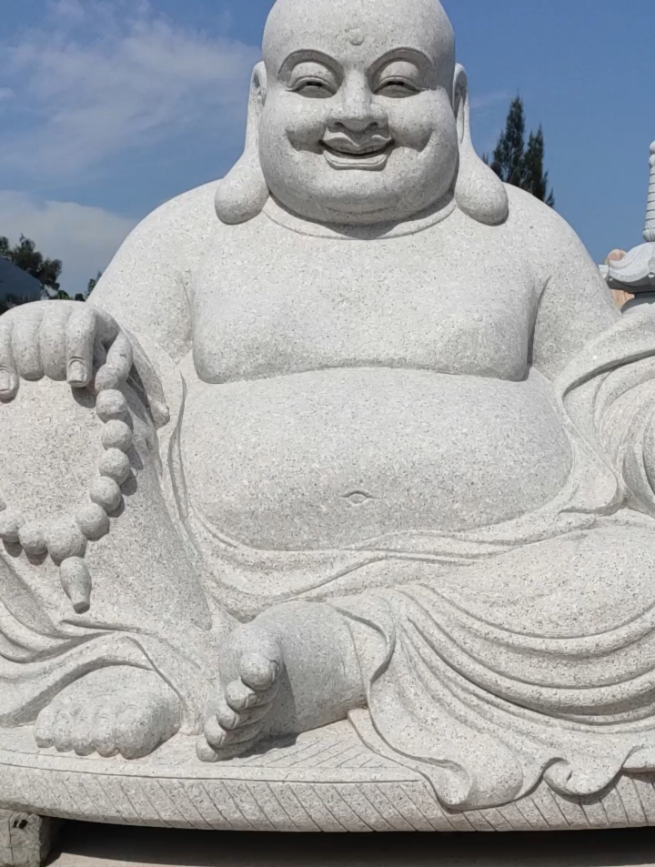 石雕弥勒佛雕像 笑口常开弥勒佛菩萨石雕像