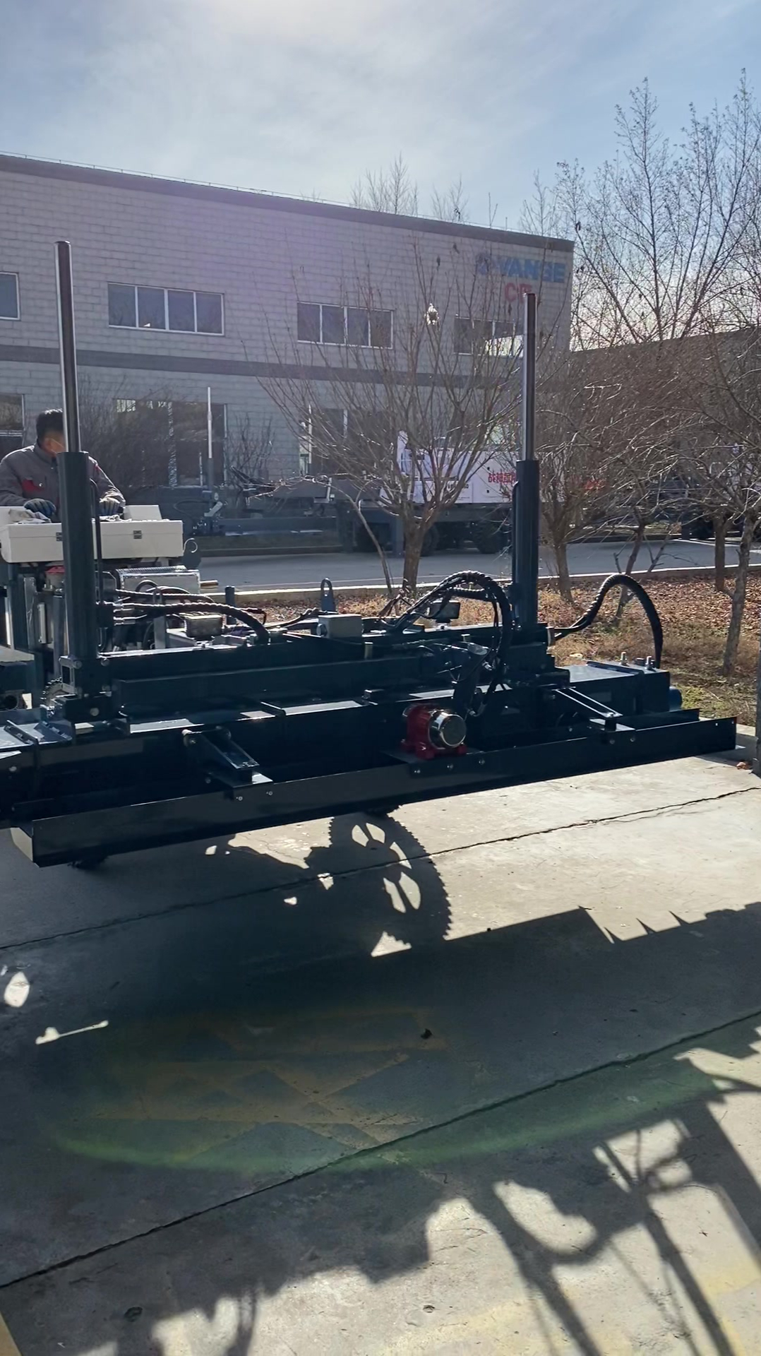 万世激光整平机 四轮