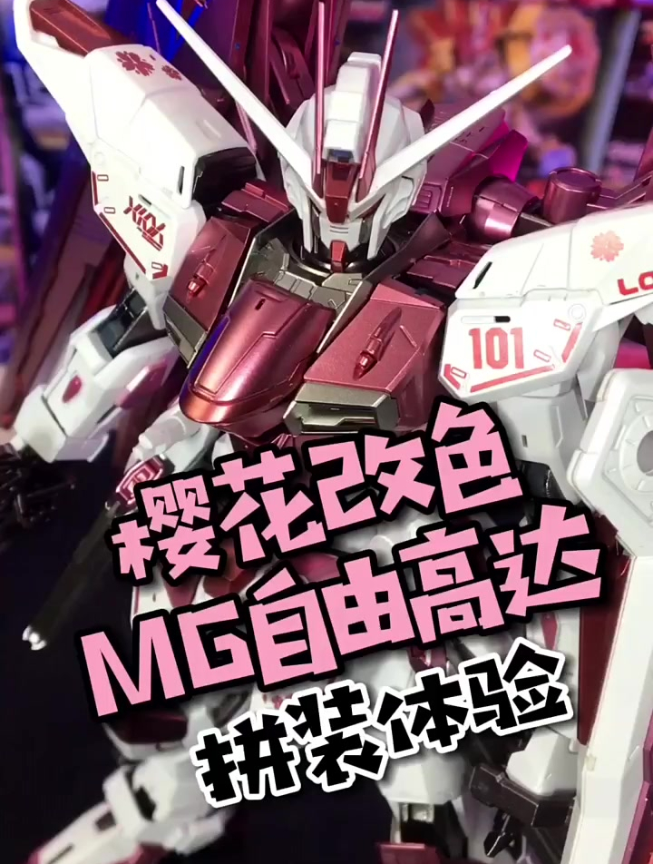 浪漫樱花粉改mg自由高达拼装体验到底如如何-度小视