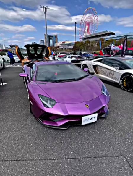 紫色兰博基尼一出场,气质碾压众超跑