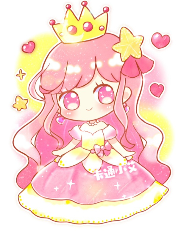 卡通小艾十二星座公主简笔画教程