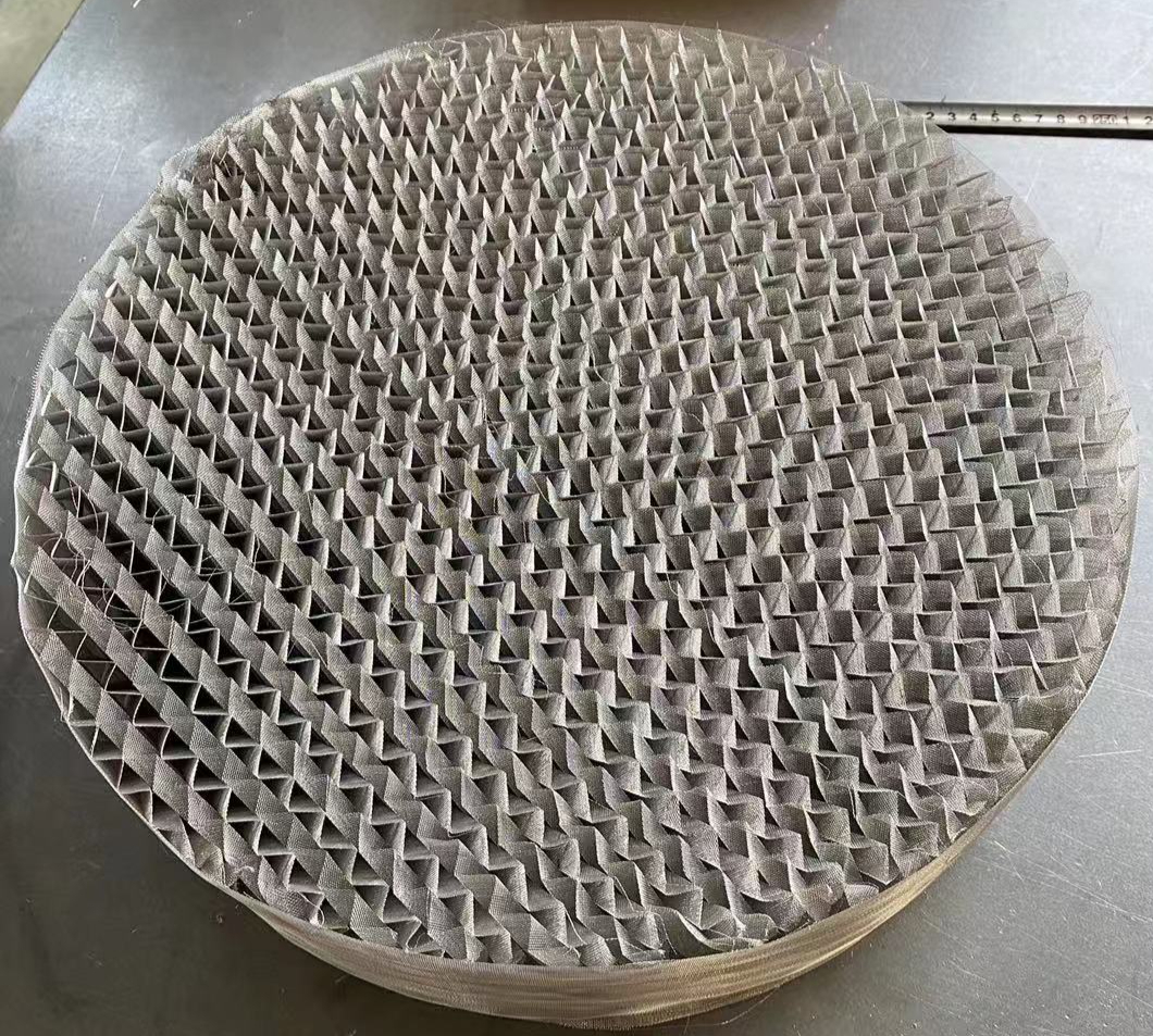 金属丝网波纹填料制作过程及安装要点