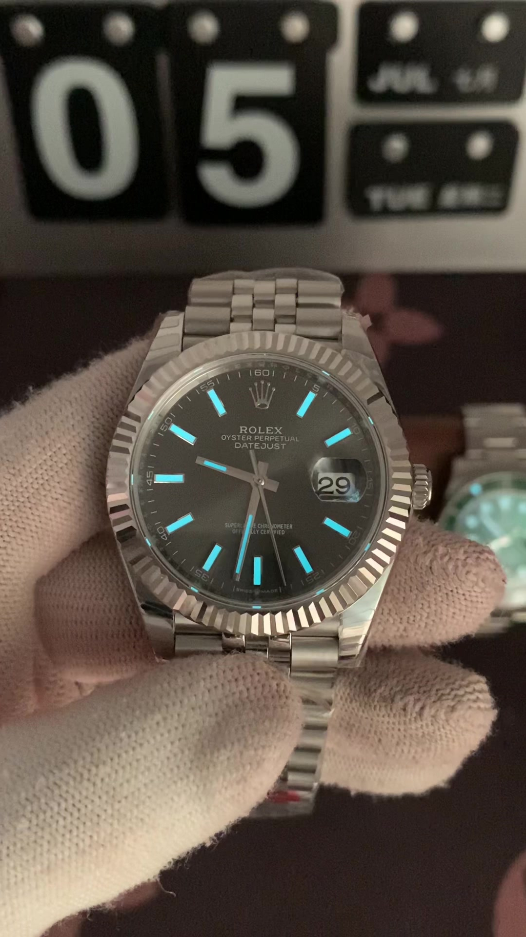 最美劳力士日志夜光效果美得不像话