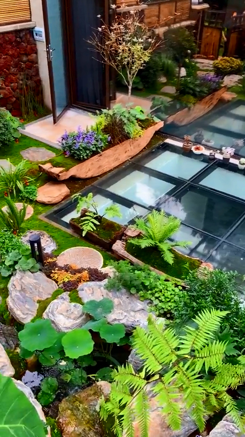 花园水系设计,一步一景不是梦,让院子充满层次与美感!