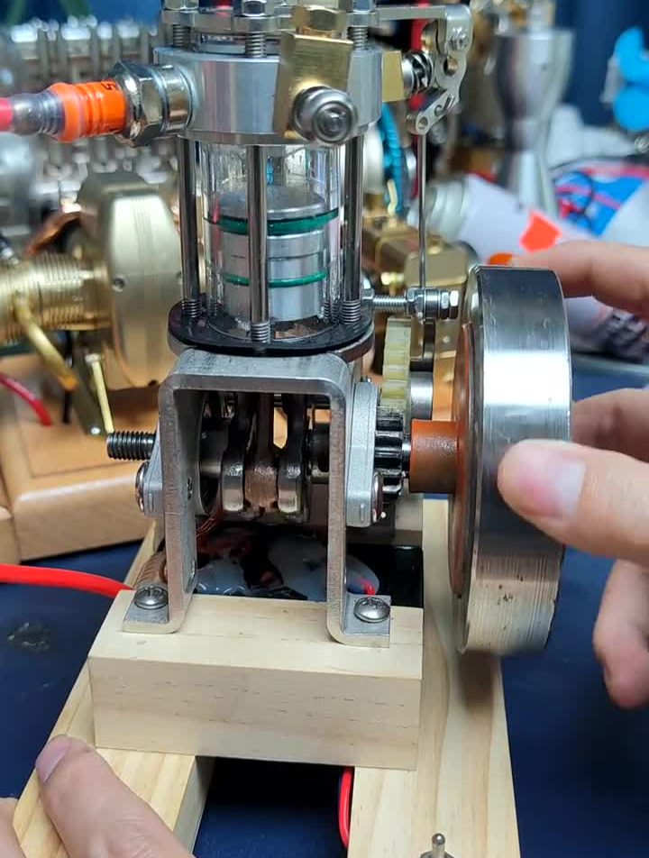 试机,希望别翻车玩具发动机