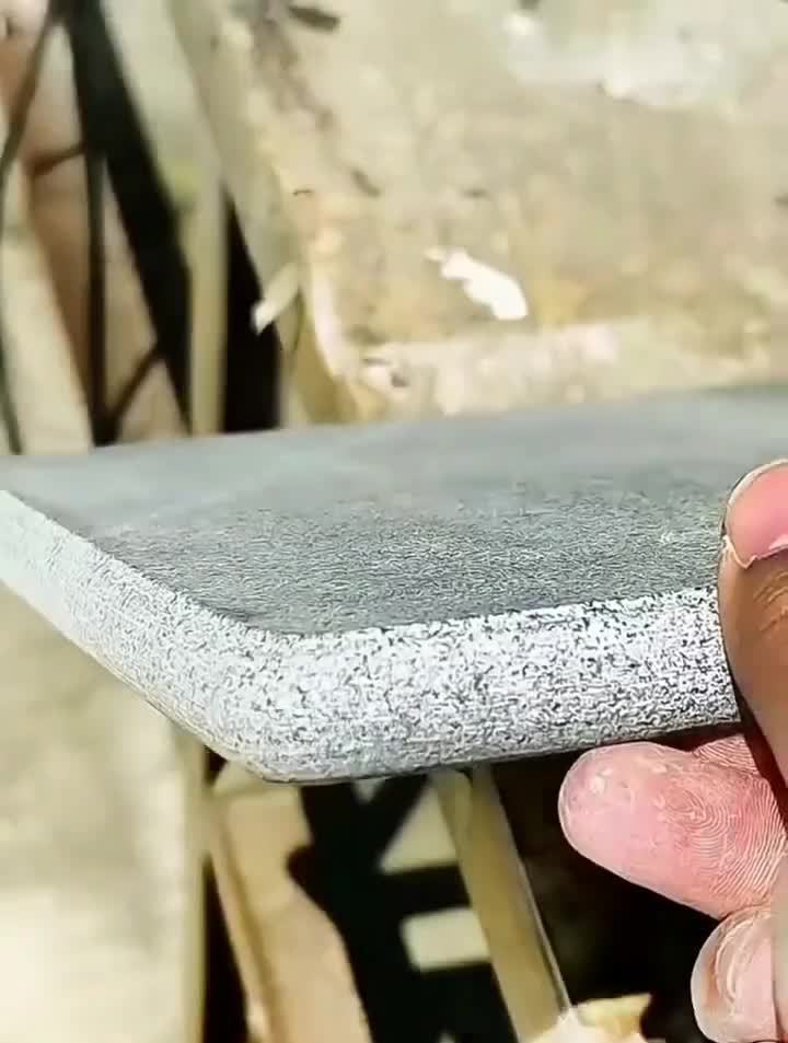 瓷砖大理石磨圆边,就用这个磨边轮,真的很方便-度小视