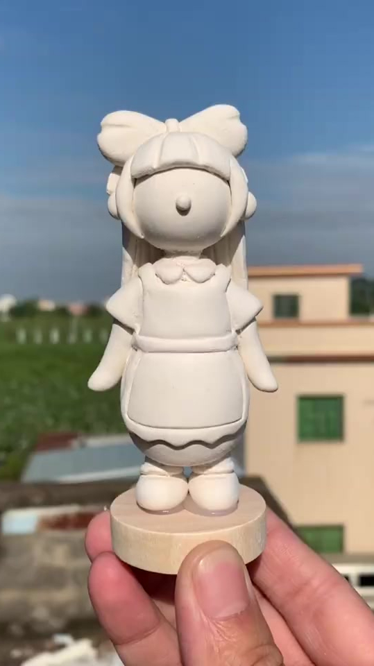 石塑粘土人偶视频录制闺蜜生日礼物