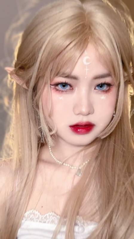 画中人仿妆|满目星河精灵妆原画-度小视