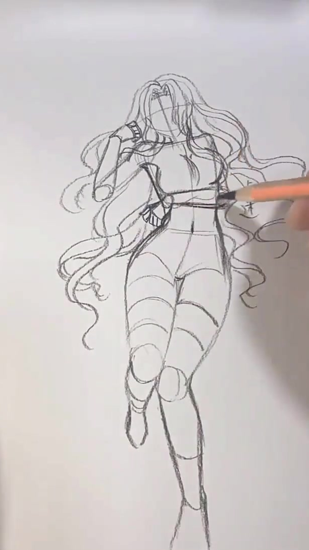 动漫人物画法躺姿你学会了吗