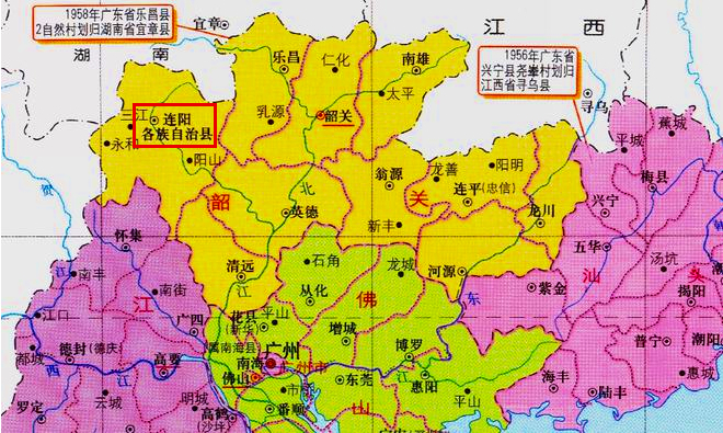 连州,连南,连山及阳山,三连一阳地区将来再次合体的可能有多大