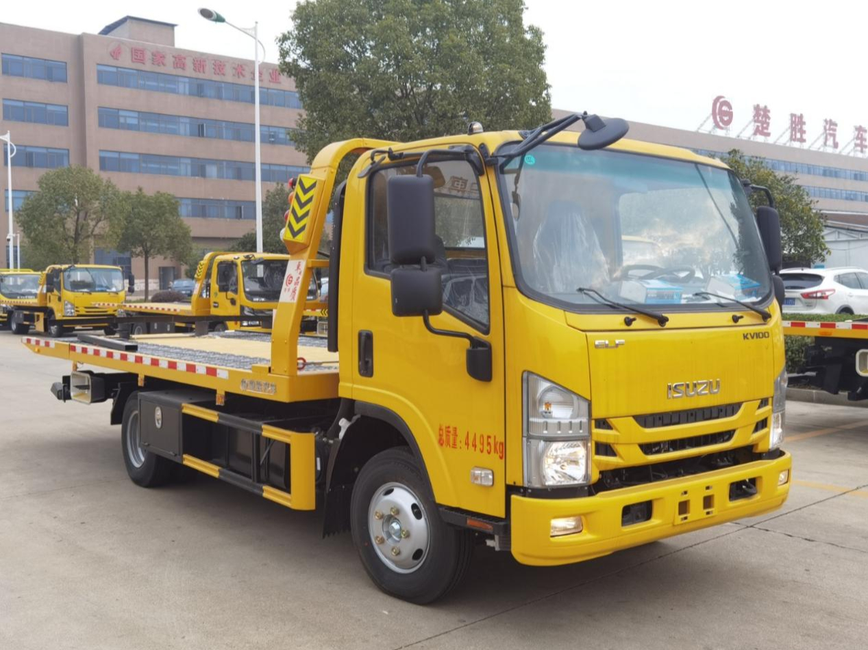 五十铃kv100清障车,最后的重载蓝牌清障车