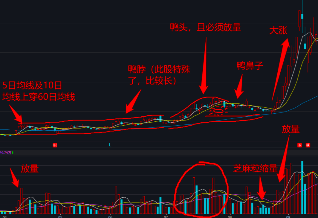 中国股市:"老鸭头"形态一旦形成,暗藏主升浪拉升"隐信号"!