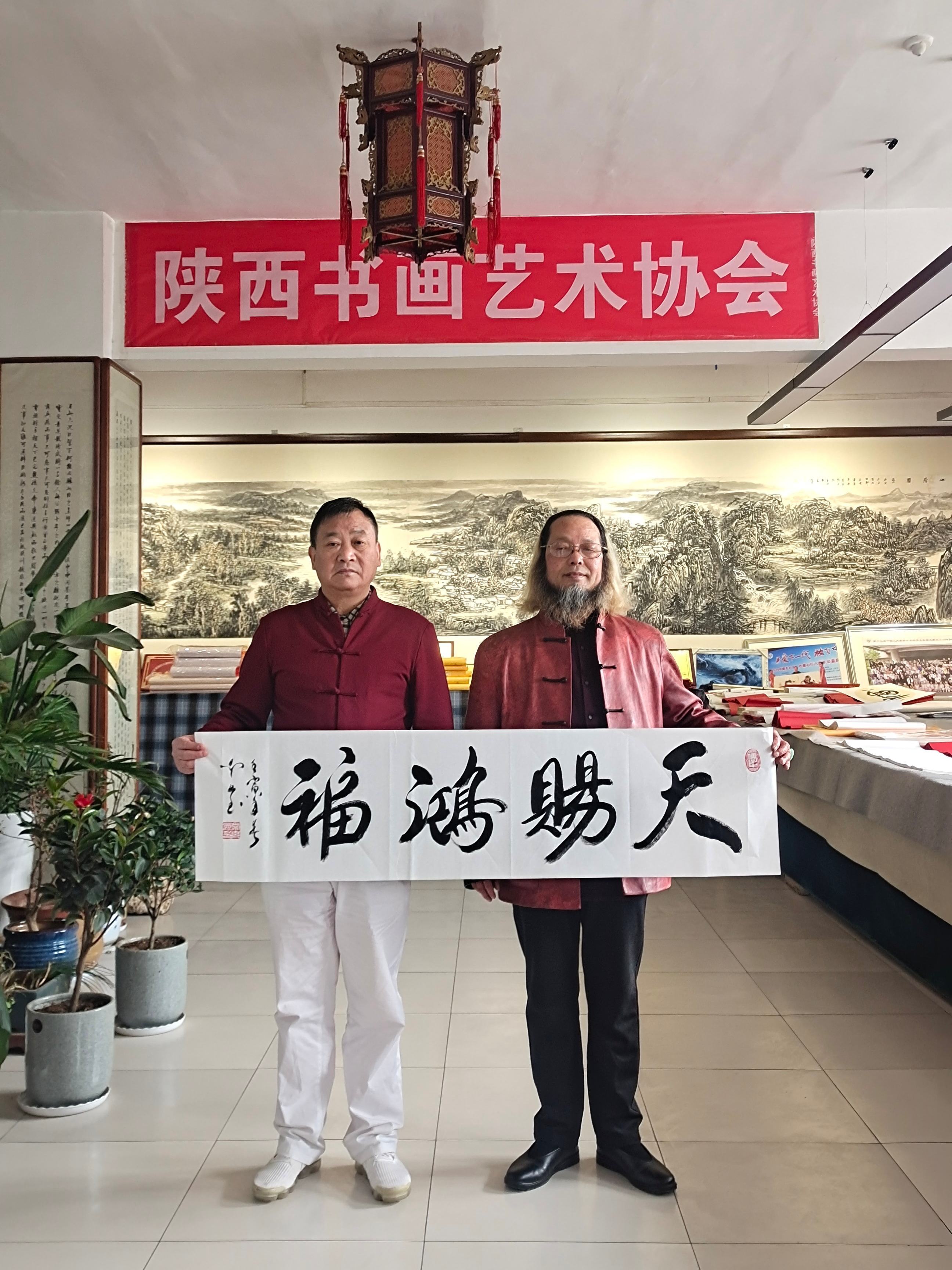 书法家常克洲做客西安华夏平安书画院