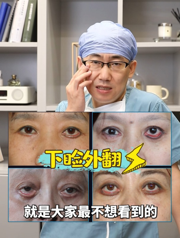 外切祛眼袋术后出现眼睑外翻情况原来是因为这个