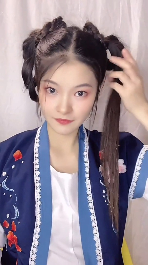 可宋可唐可日常的无发包汉服发型教程