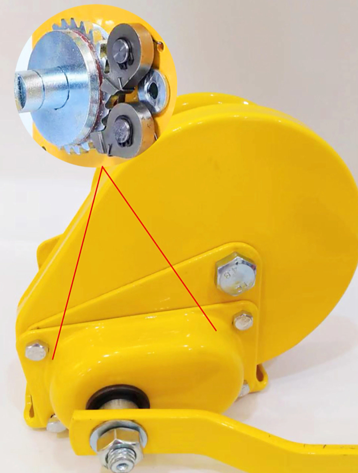 手摇绞盘双向自锁工作原理