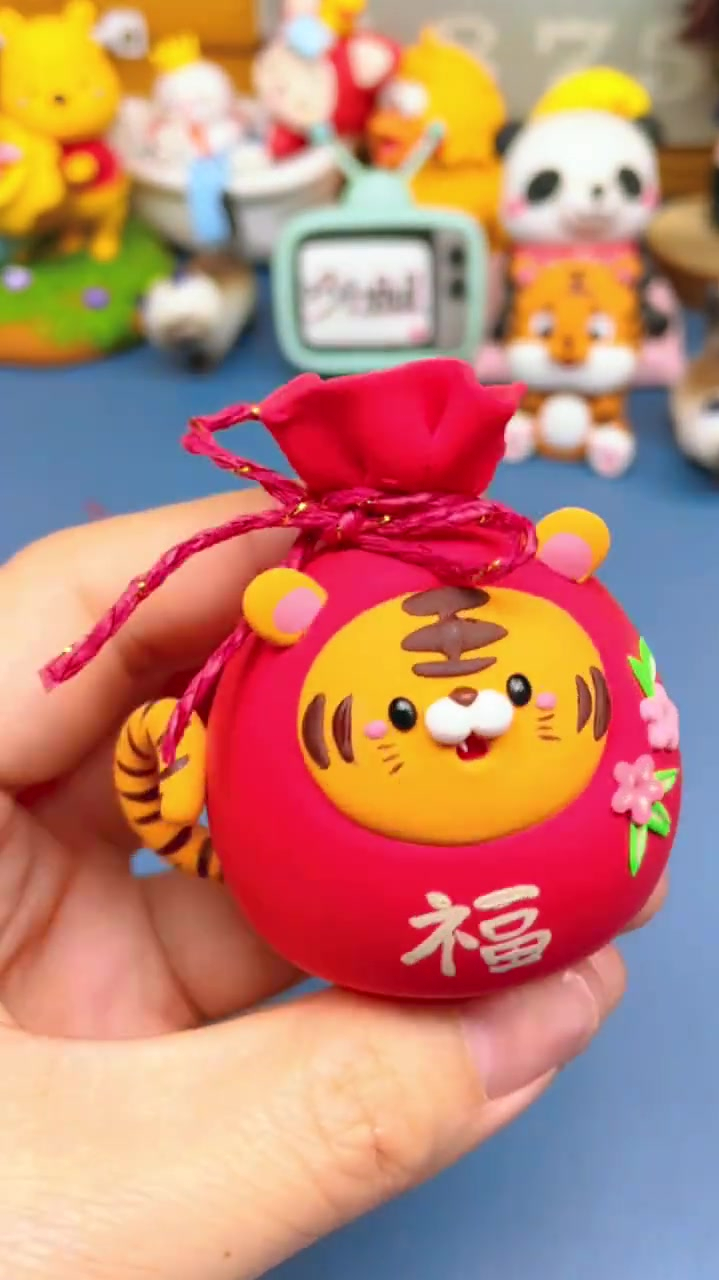 请收下这份新年福袋,超轻粘土手工
