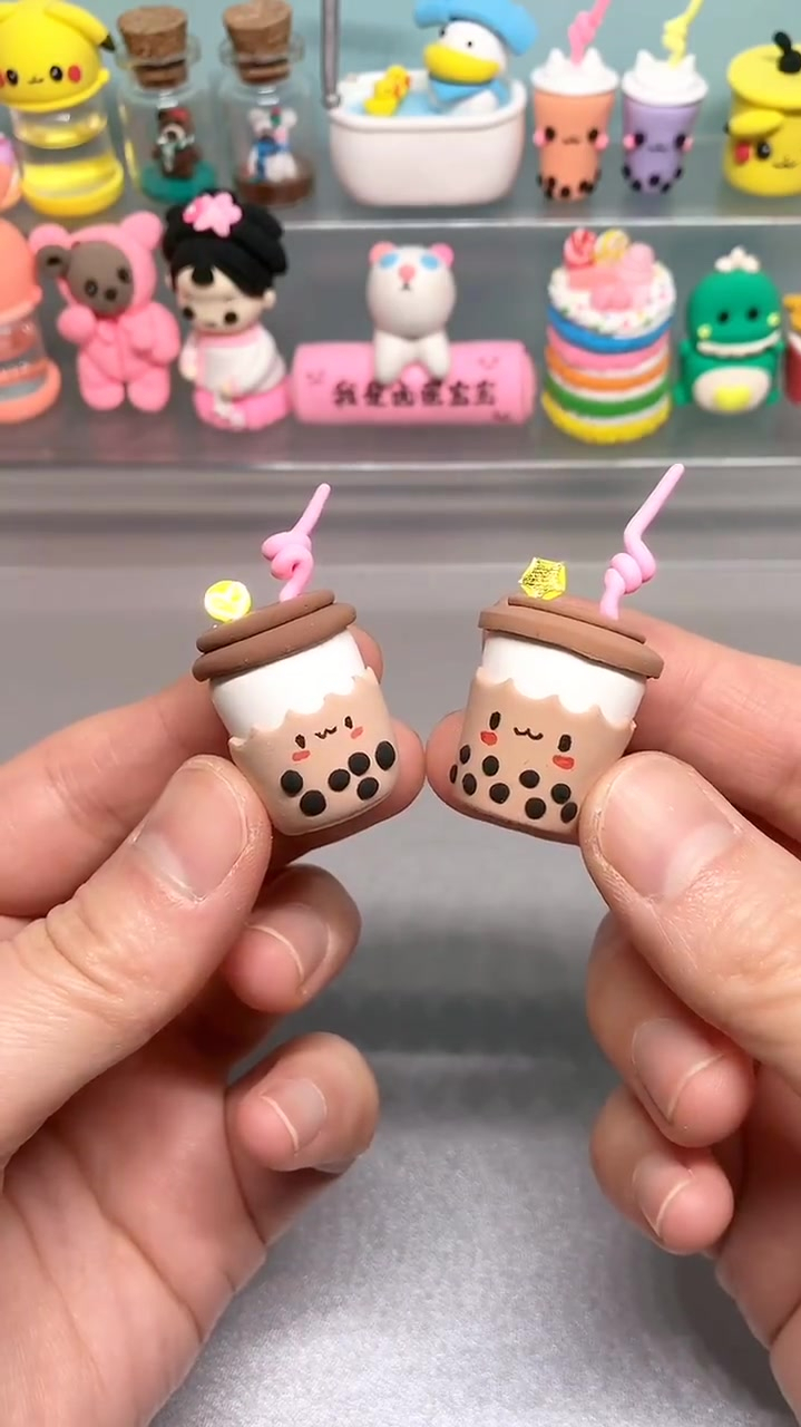 超简单的奶茶粘土,送给最好看的闺蜜-度小视