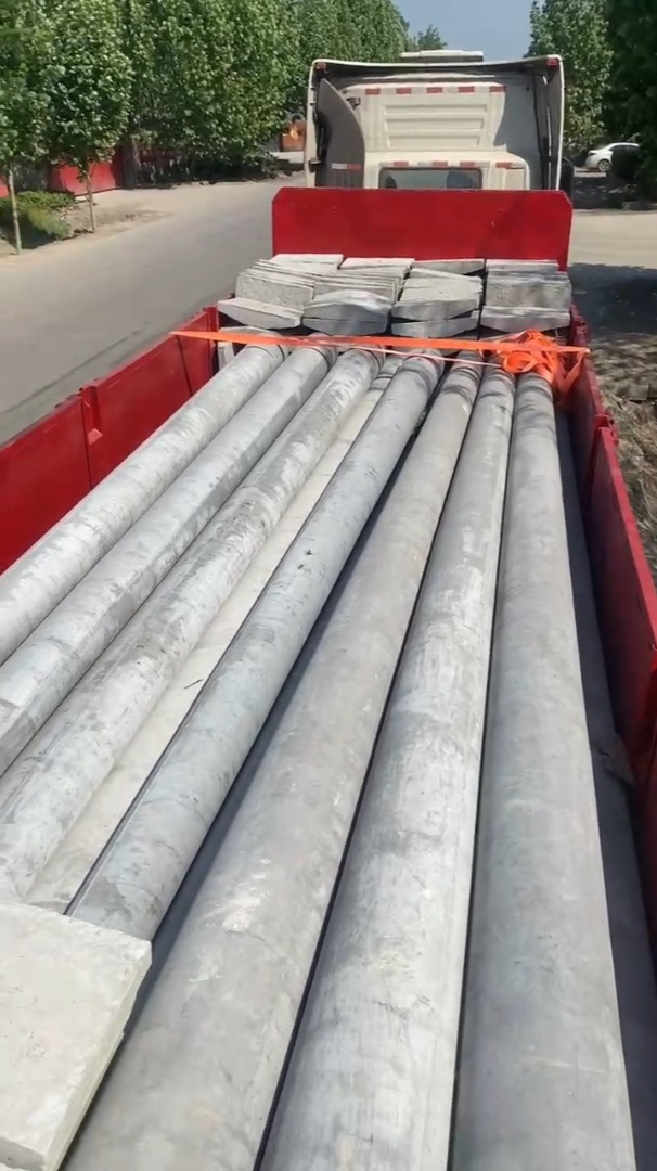 电杆拉盘满满一车拉走发货啦