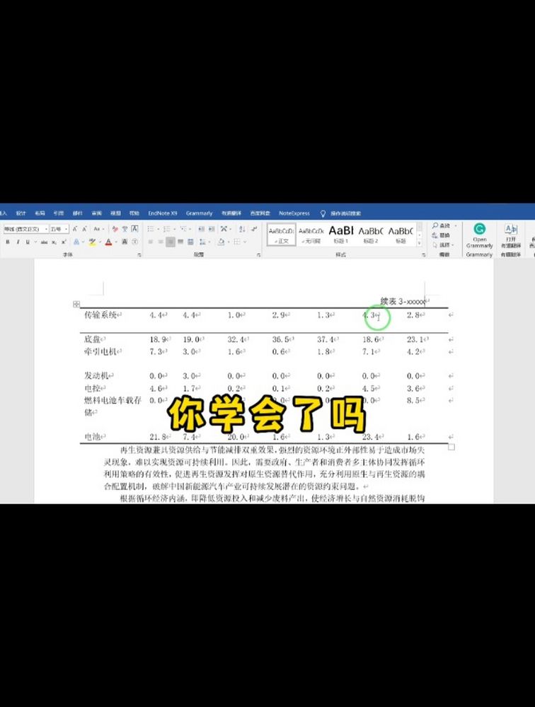 毕业论文的跨页表格,续表标题要如何做呢?我来教你!,教育,职业教育,好看视频