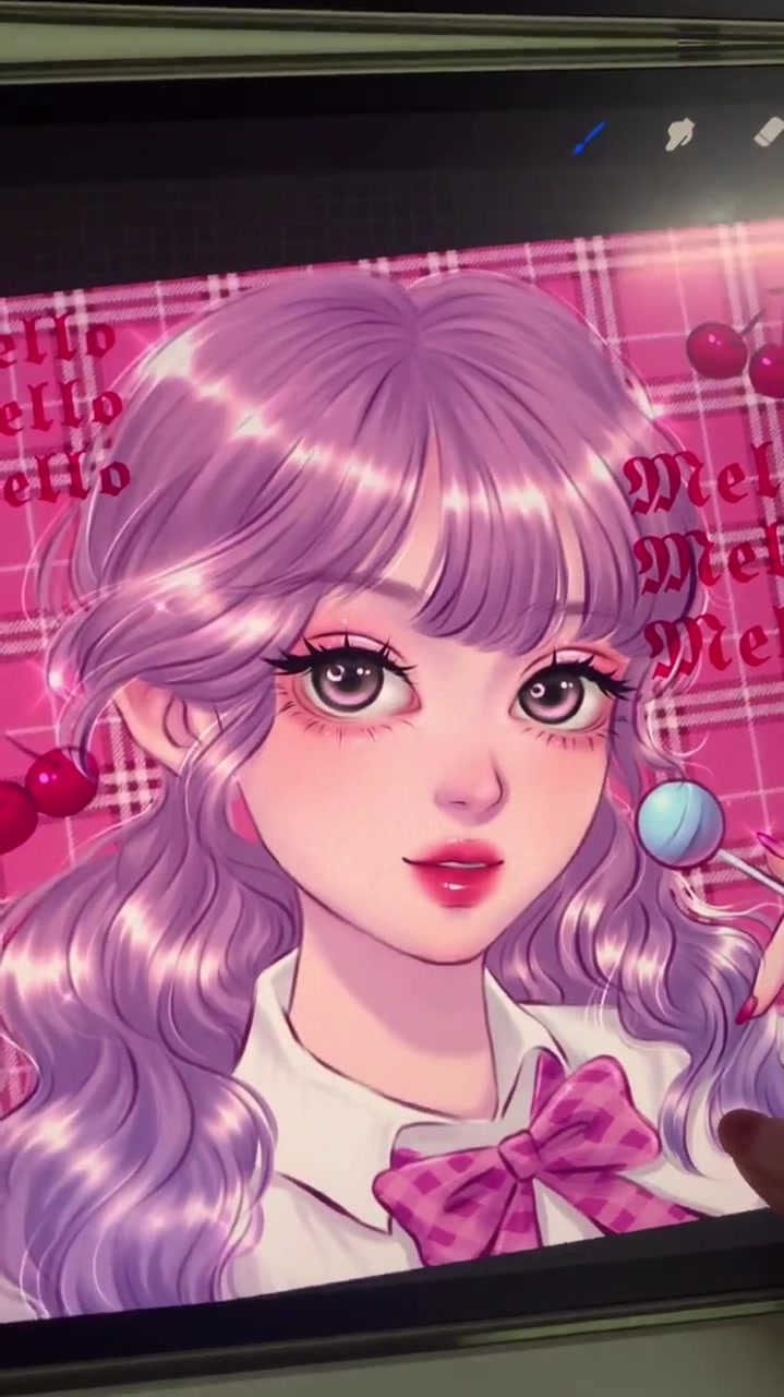 原创少女插画|日系樱桃女孩