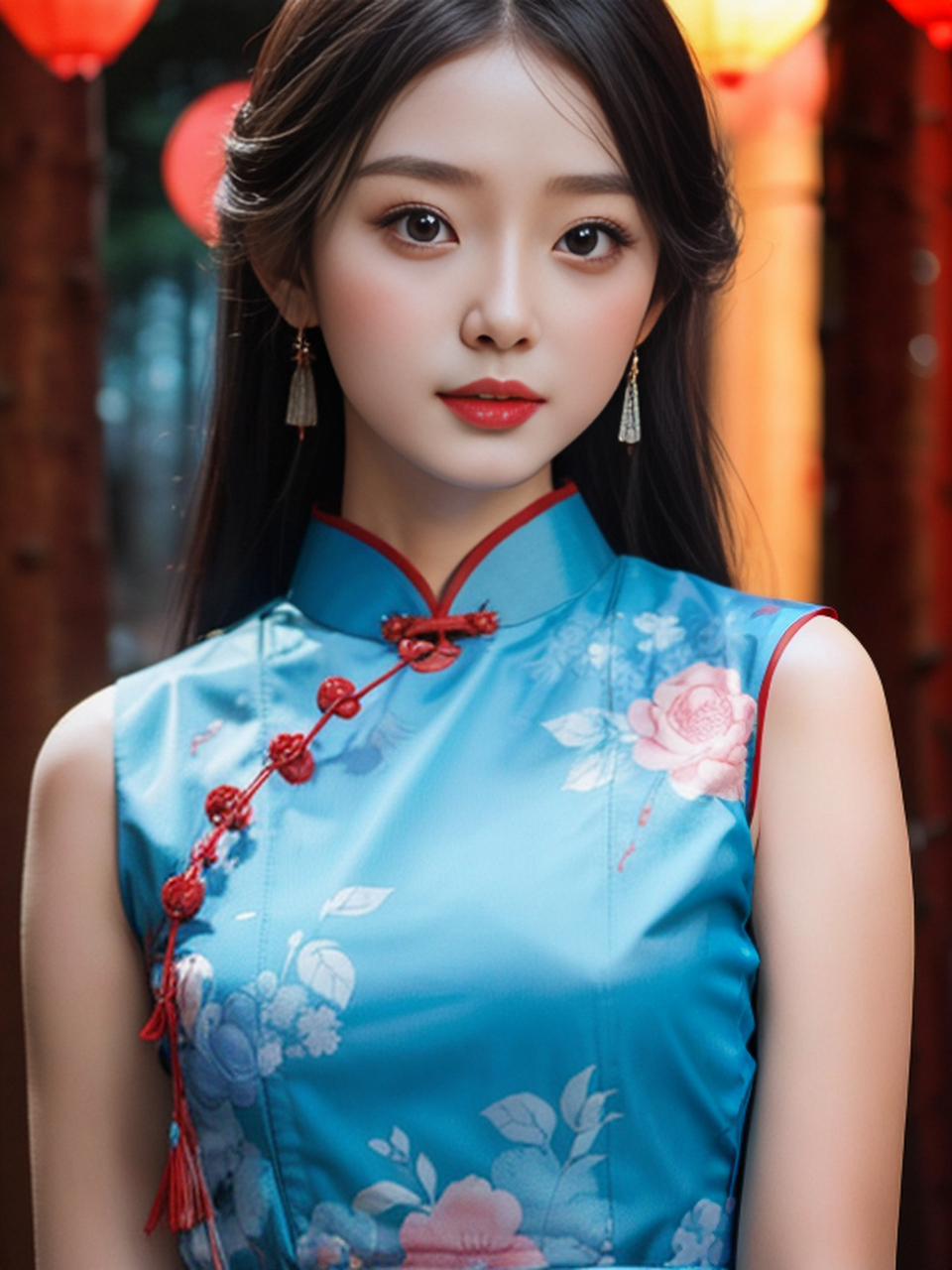 旗袍之美 新中式美少女#养眼美女# #国风旗袍