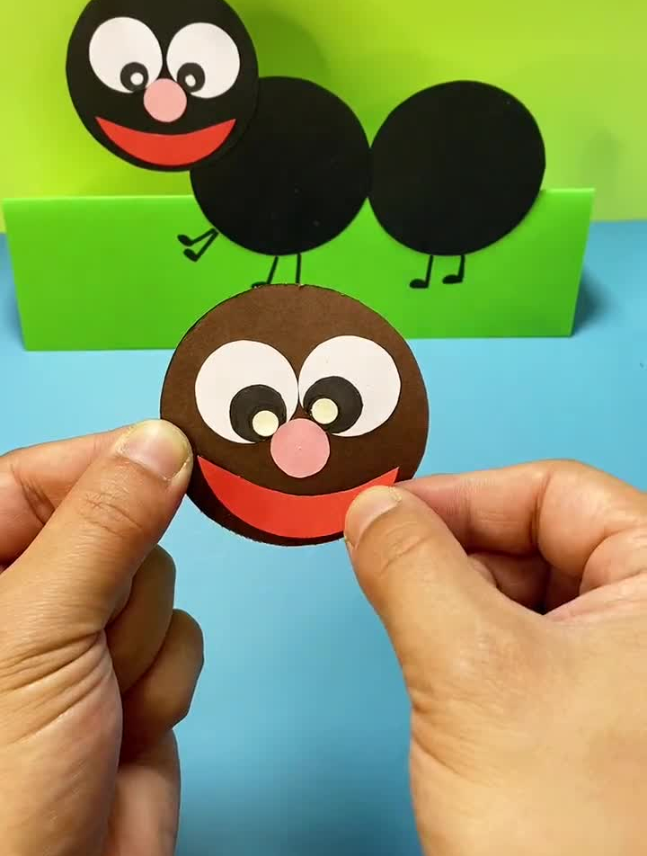 可爱的蚂蚁手工,简单易学,和孩子一起来做吧!