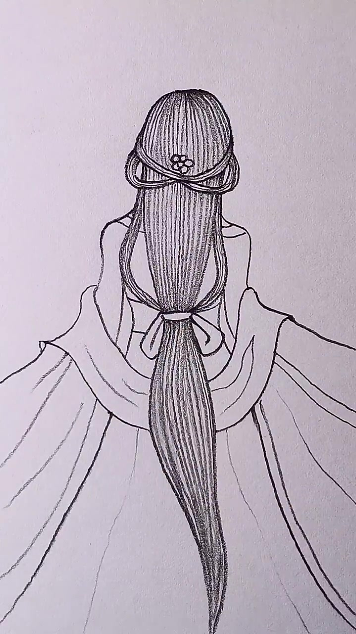 古风背影杀又来了喔画画日常