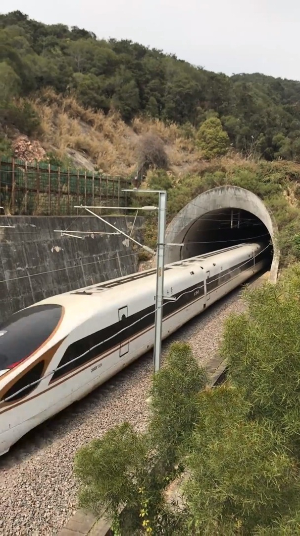 福厦铁路福州至莆田区间,车型金凤凰,cr400bf复兴号动车组!