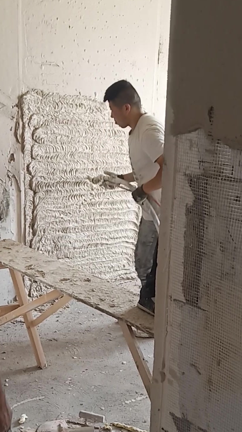 机喷石膏喷涂机工地现场实施作业 减少人工 提高施工效率