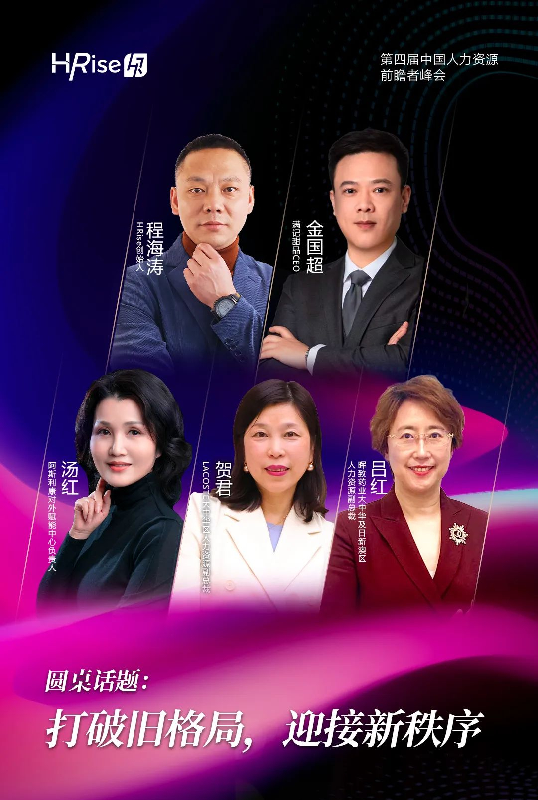 主论坛嘉宾海报来了|2023中国(第四届)人力资源前瞻者峰会·上海