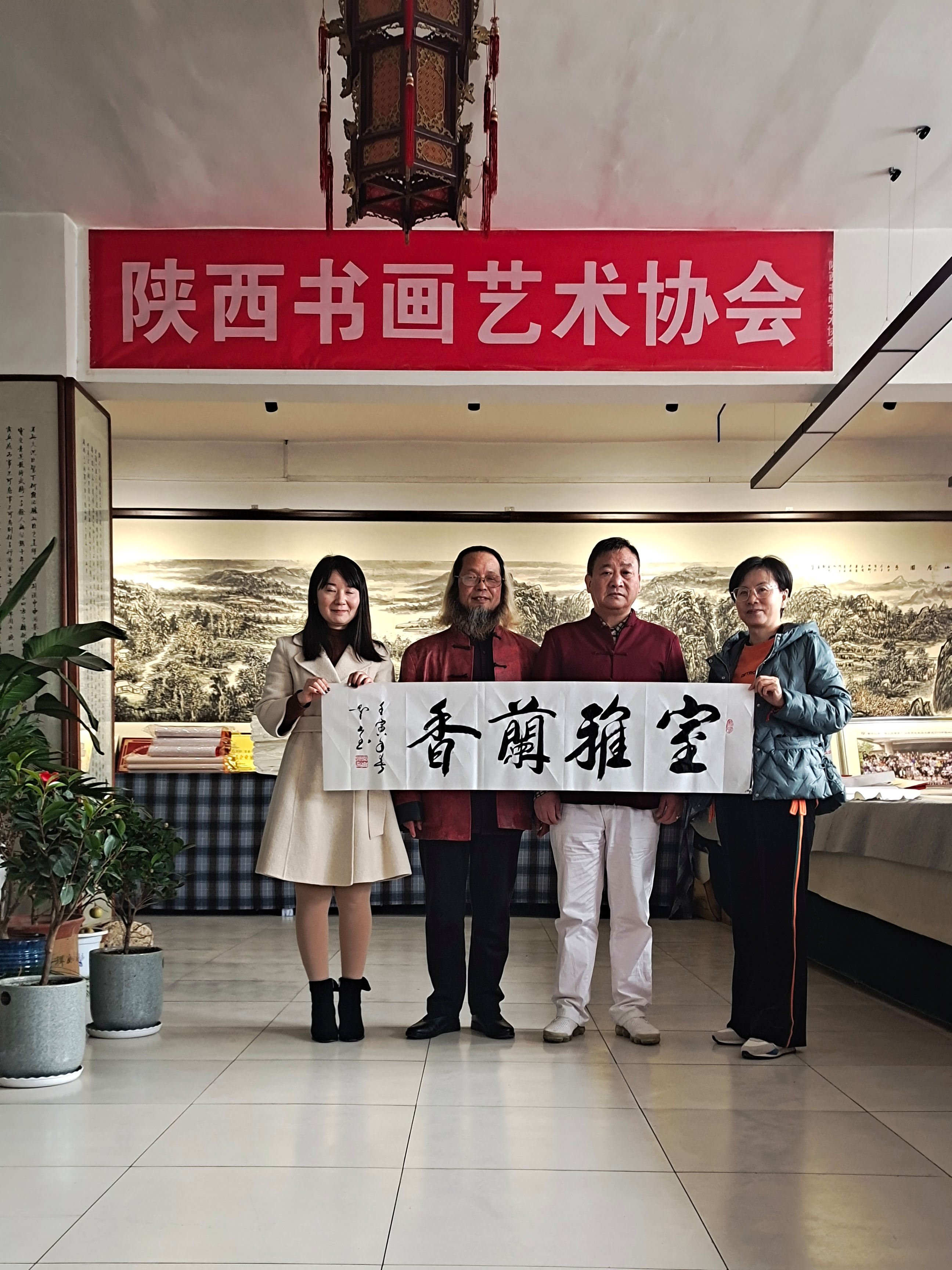 书法家常克洲做客西安华夏平安书画院