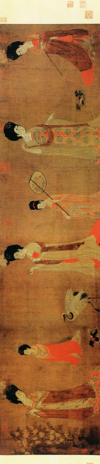 价值连城的中国十大传世名画之三:唐代张萱,周昉《唐宫仕女图》